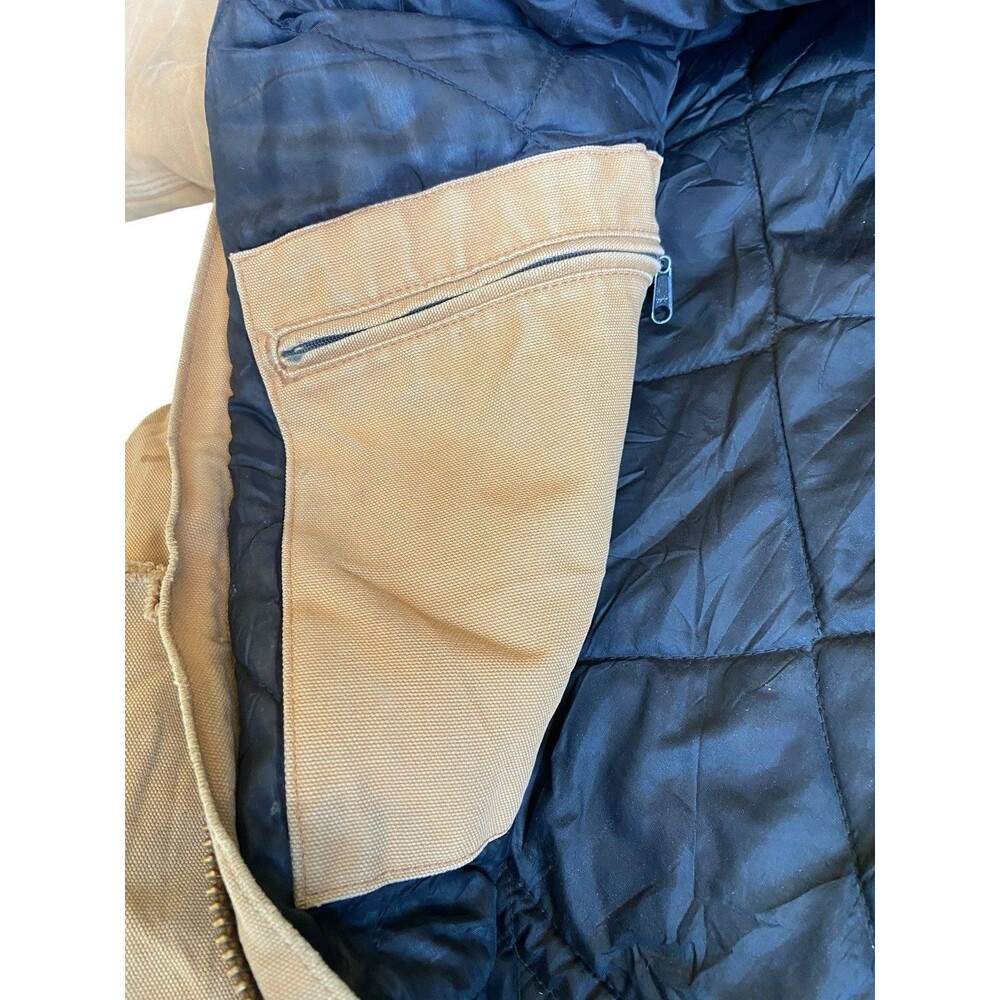 Vintage Carhartt J02 Duck Arctic Coat Size XL Brown Workwear Heavy Destroyed USA - Picture 6 of 16